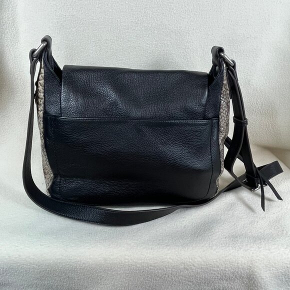 Aimee Kestenberg Nubuck Leather Snake Pattern Crossbody Bag Made with Love - Picture 3 of 11